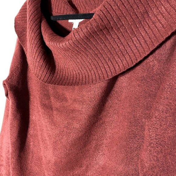 Heartloom Dark Rust Colour Off Shoulder Cowl Neck Sweater L - Picture 10 of 12